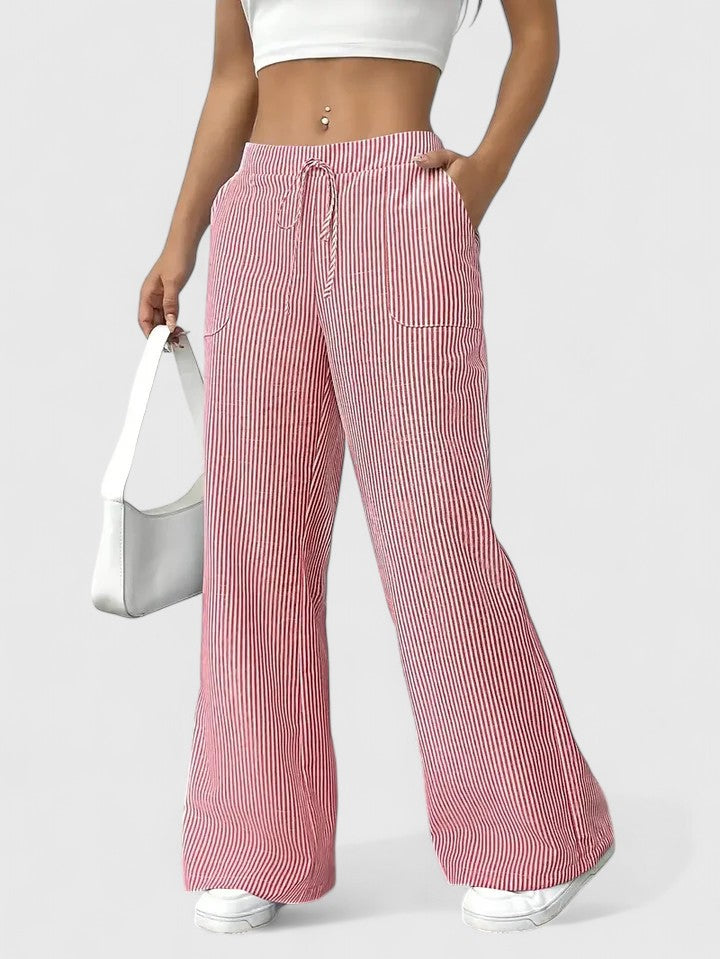 Isla | Striped Wide Leg Pants