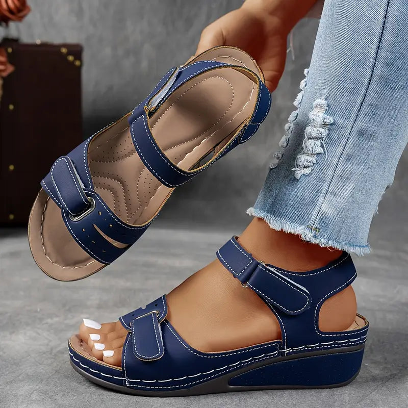 Nerina | Comfortable Adjustable Wedge Sandals