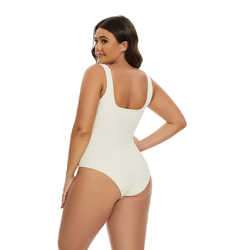 Ribbed Shaper Jumpsuit with Tummy Control