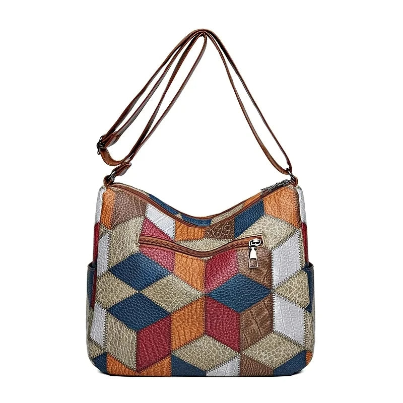 Marisol | Patchwork Crossbody Shoulder Bag