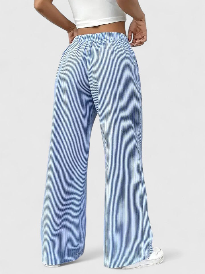 Isla | Striped Wide Leg Pants
