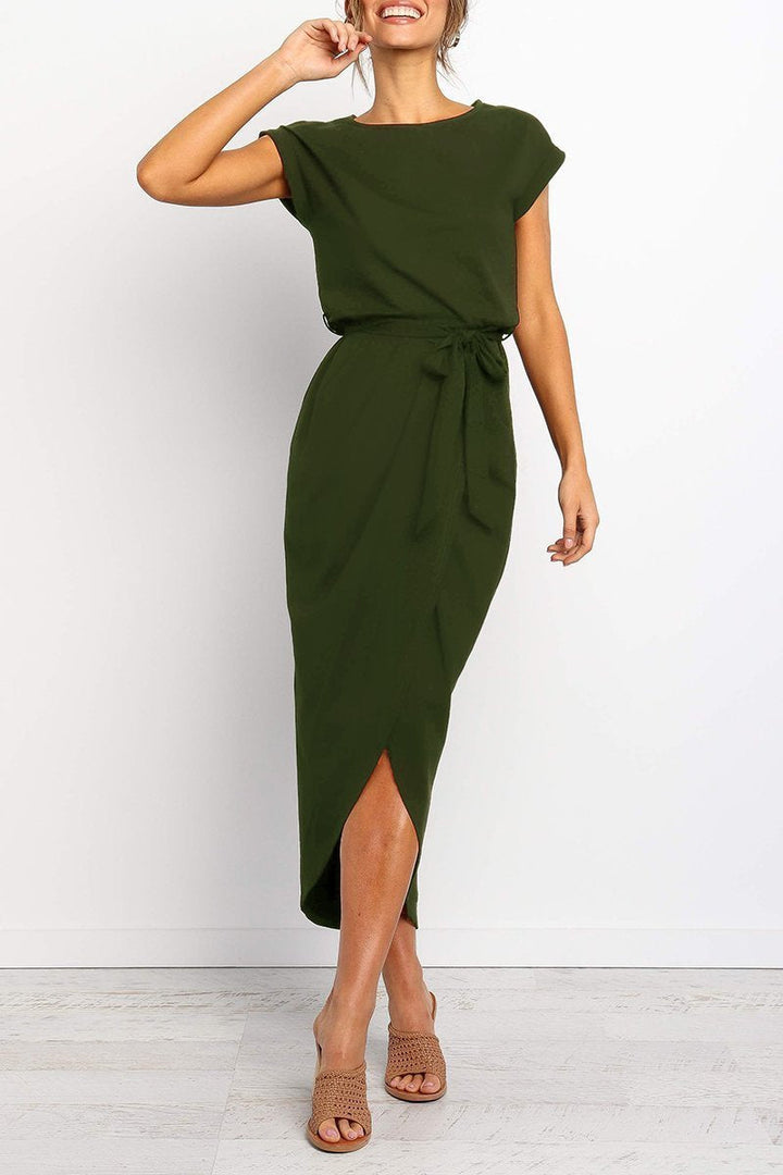 Leona | Elegant Wrap Midi Dress