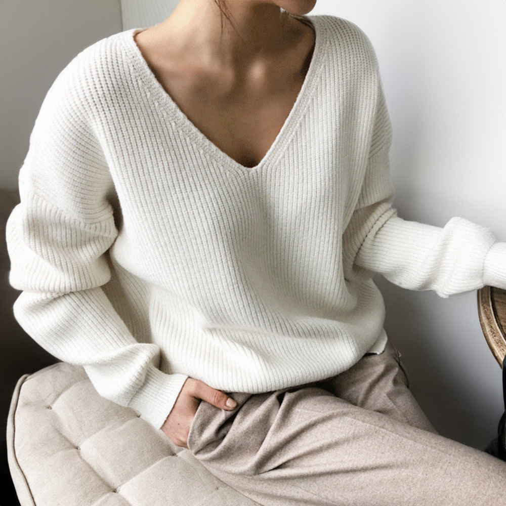 Janna - Soft ply knit sweater