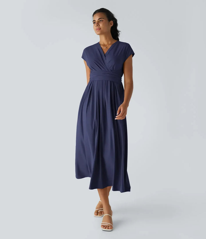 Amara | Elegant Wrap Midi Dress