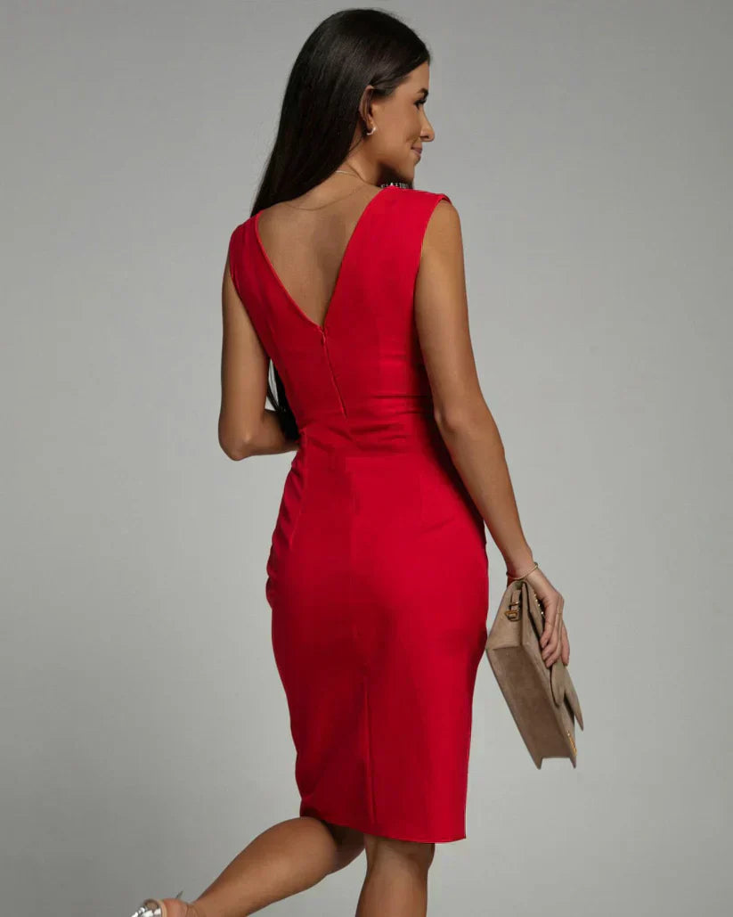 Serena | Elegant Red Evening Dress