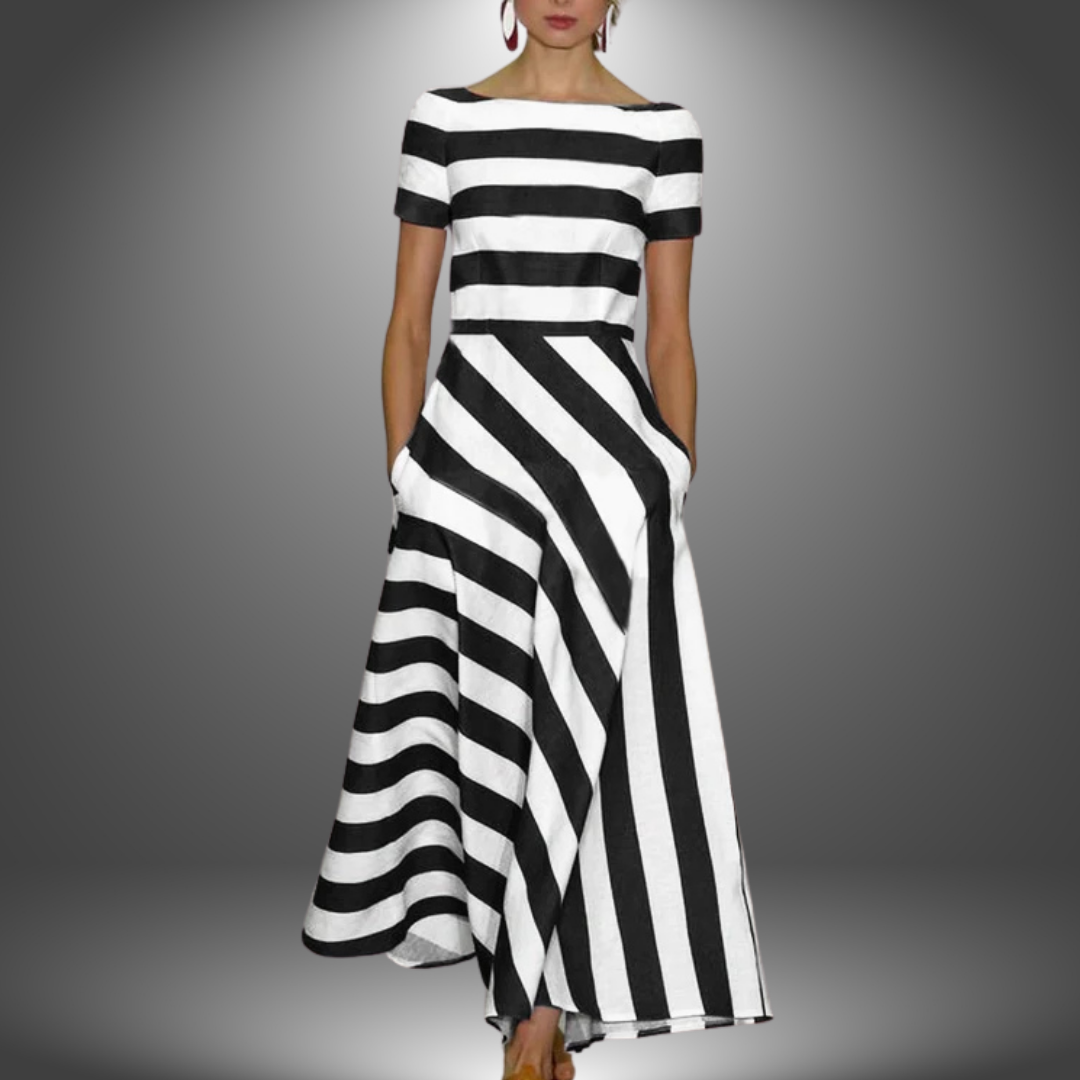 Isla | Striped Elegant Maxi Dress