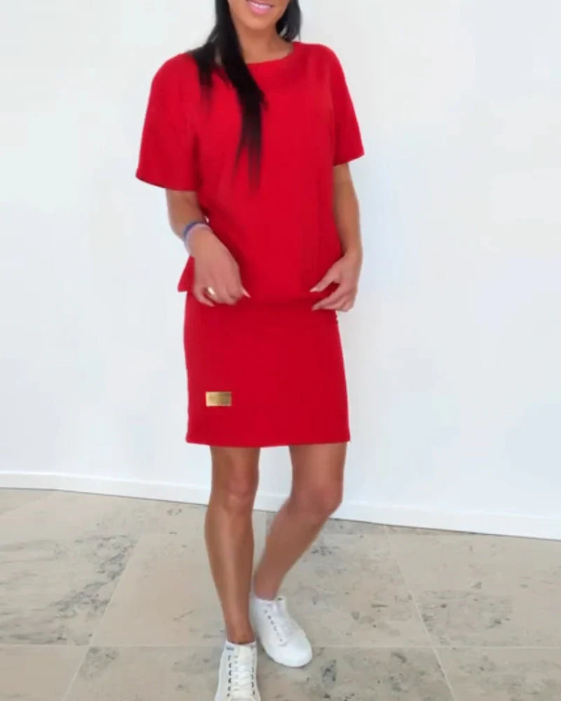 Kaelyn | Casual T-Shirt Dress Set