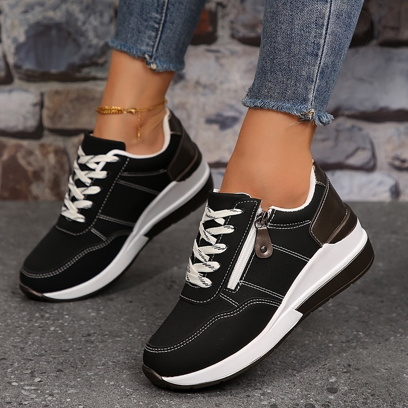 Rhea | Sporty Zip-Up Women’s Sneakers
