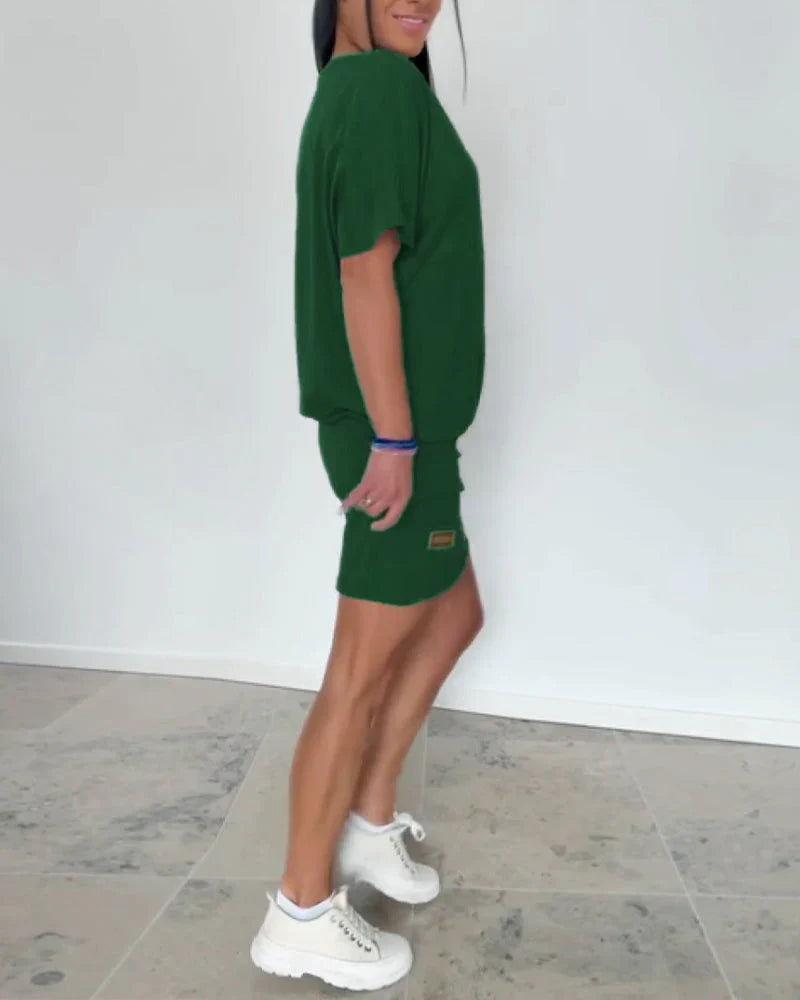 Kaelyn | Casual T-Shirt Dress Set