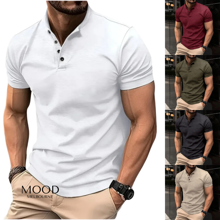 High Quality V-neck Men's T-shirt