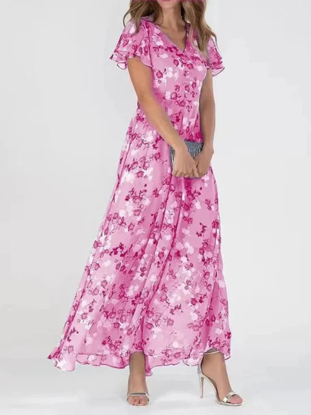 Elviera | Flowing Floral Maxi Dress