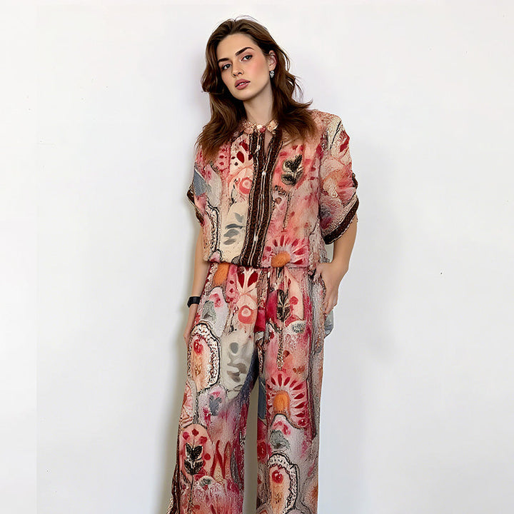 Soraya | Elegant Printed Co-ord Set