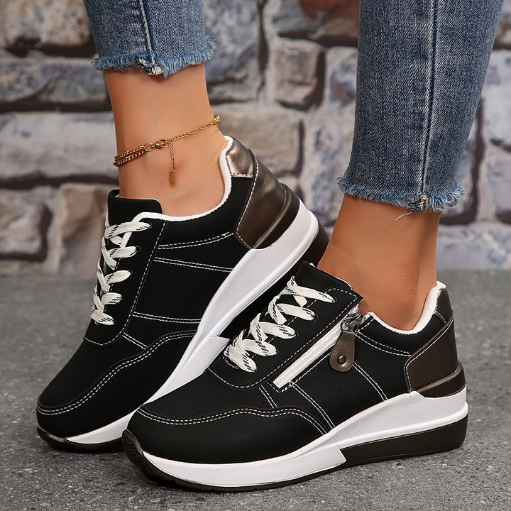Rhea | Sporty Zip-Up Women’s Sneakers