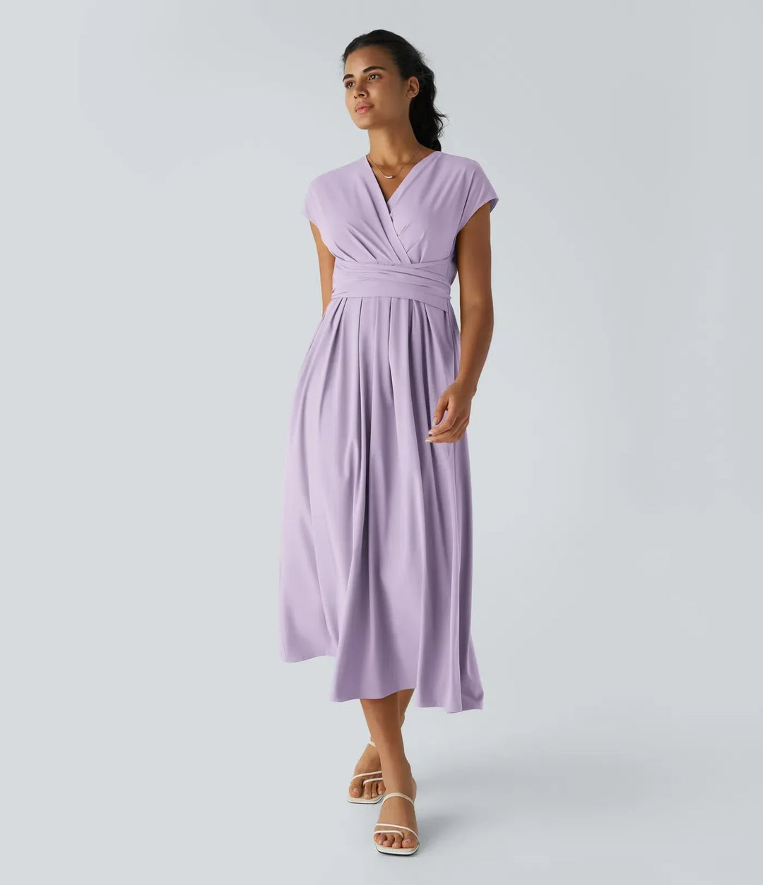 Amara | Elegant Wrap Midi Dress