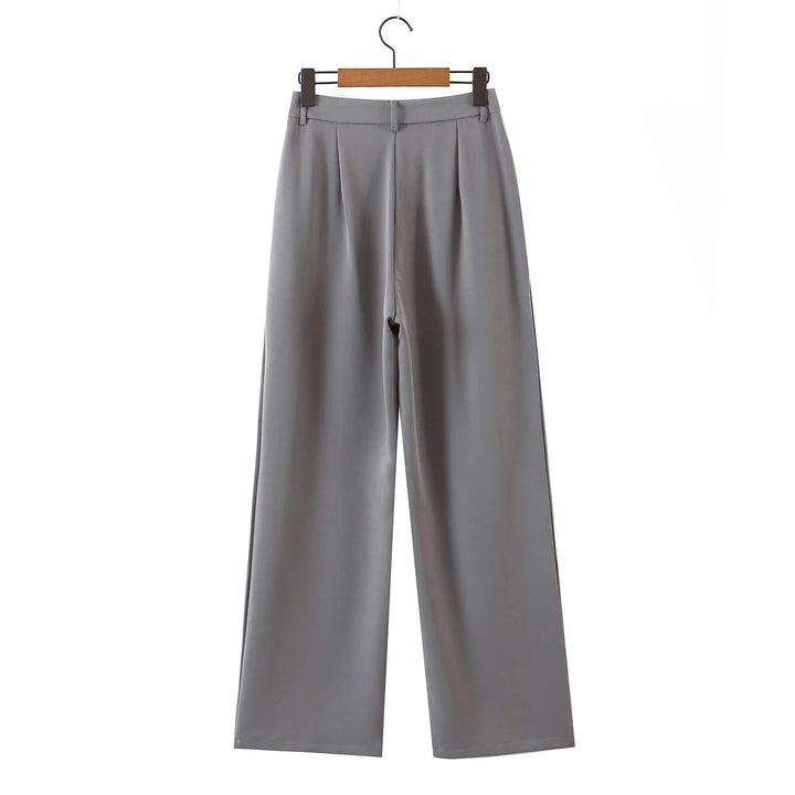 suzy - loose high waisted pants office wear