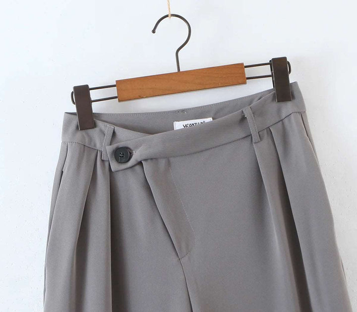 suzy - loose high waisted pants office wear