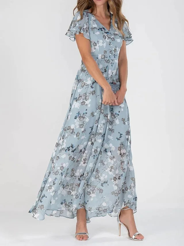 Elviera | Flowing Floral Maxi Dress