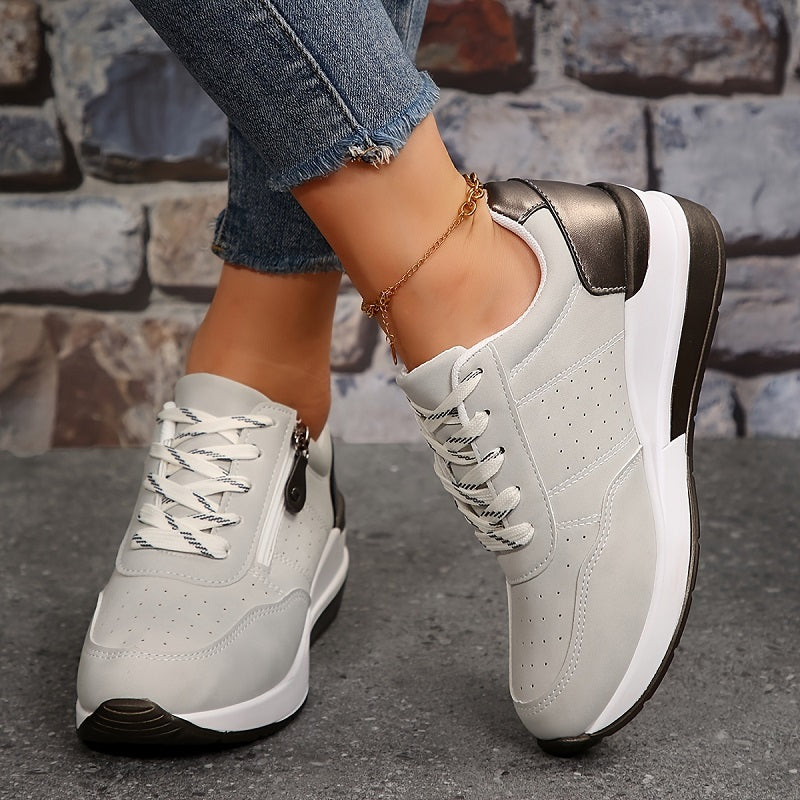Rhea | Sporty Zip-Up Women’s Sneakers