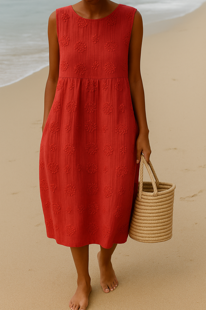 Annika | Effortless Sleeveless Midi Dress