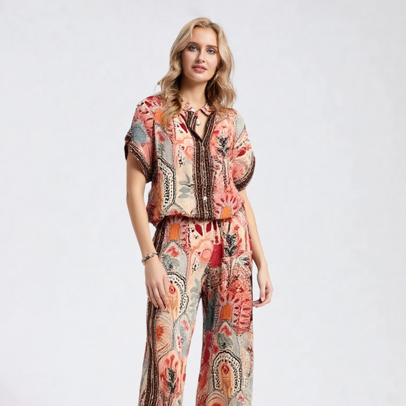 Soraya | Elegant Printed Co-ord Set