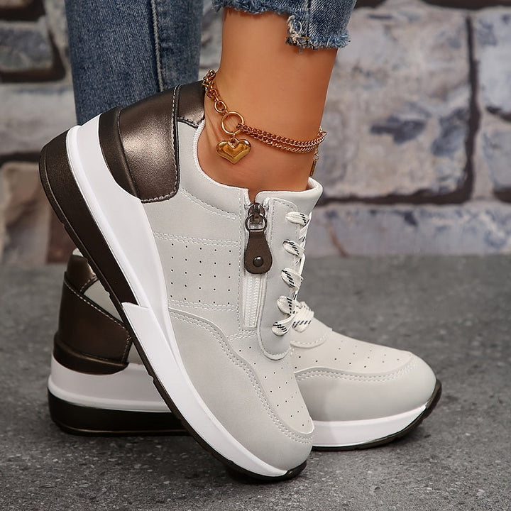 Rhea | Sporty Zip-Up Women’s Sneakers