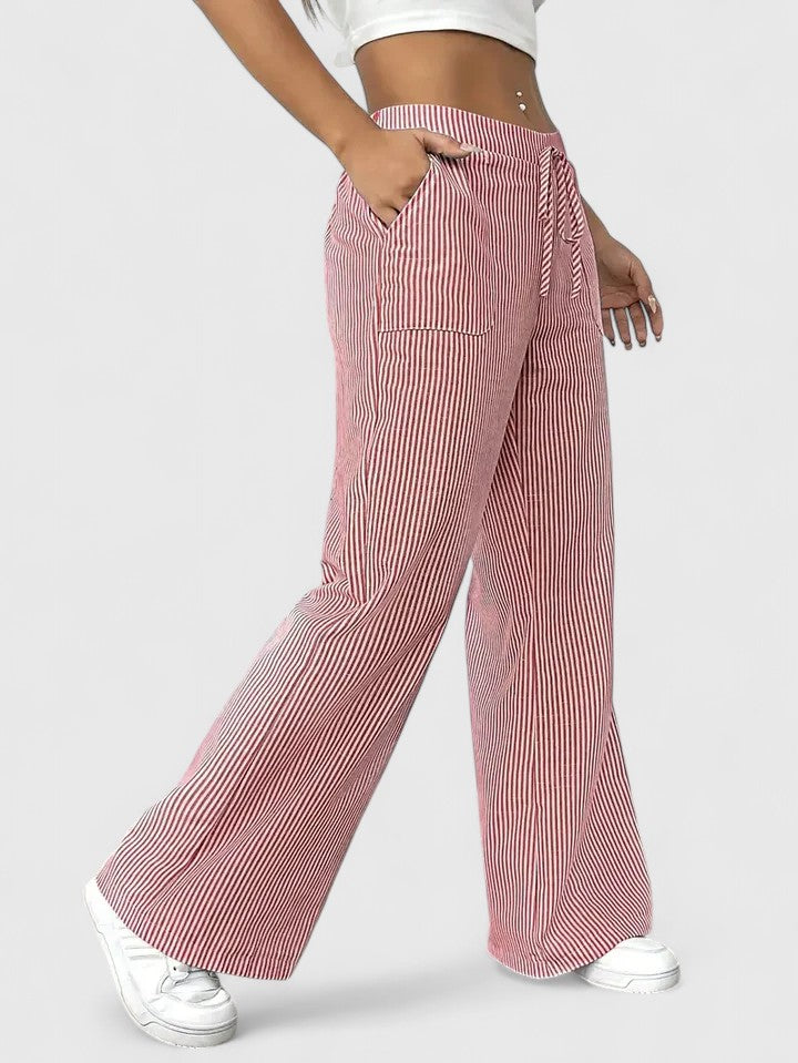 Isla | Striped Wide Leg Pants