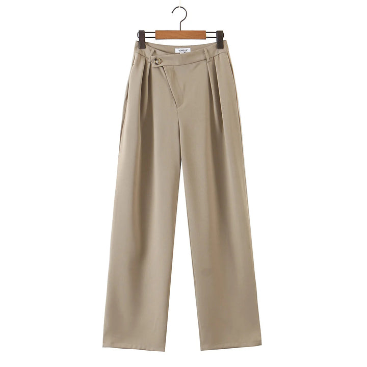 suzy - loose high waisted pants office wear