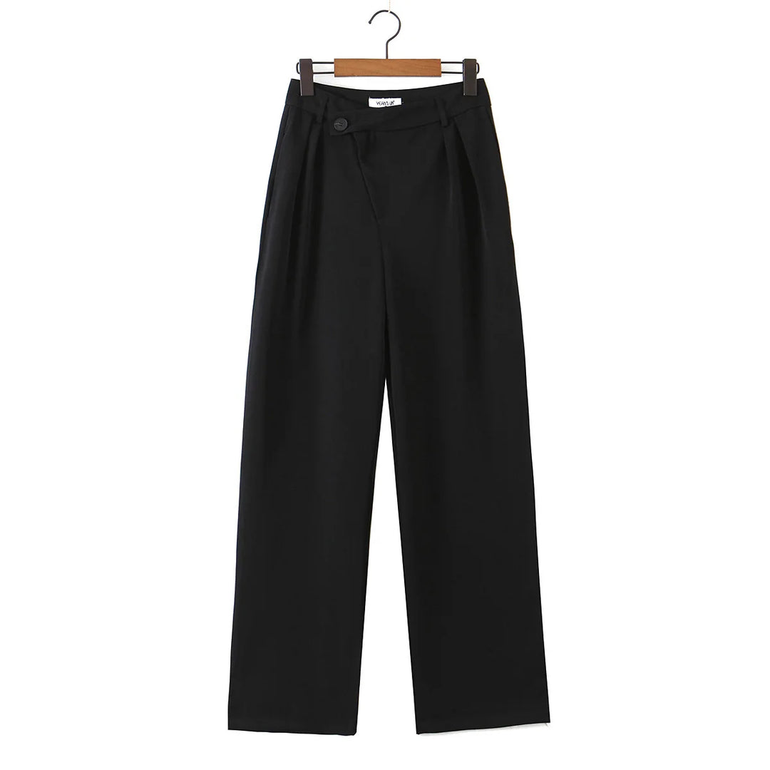 suzy - loose high waisted pants office wear