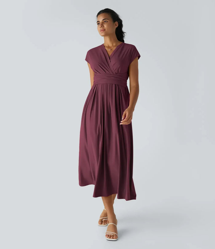 Amara | Elegant Wrap Midi Dress