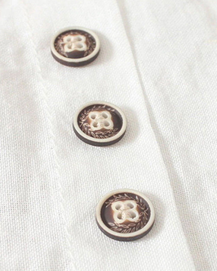 Alina | Casual Button Detail Short Sleeve Top