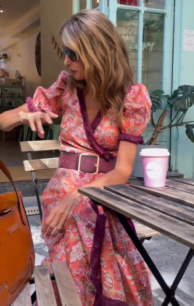 Serena | Puff Sleeve Wrap Midi Dress