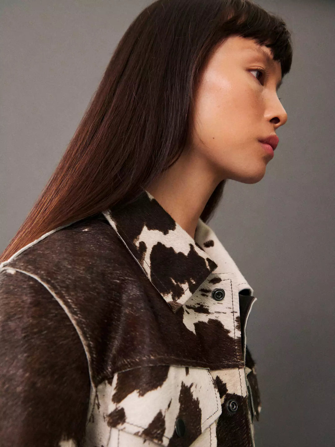 Kaia | Chic Printed Women’s Faux Leather Jacket