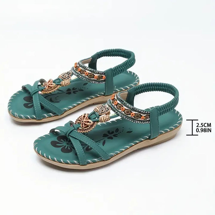 Elora | Boho Beaded Sandals