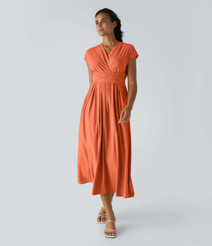 Amara | Elegant Wrap Midi Dress