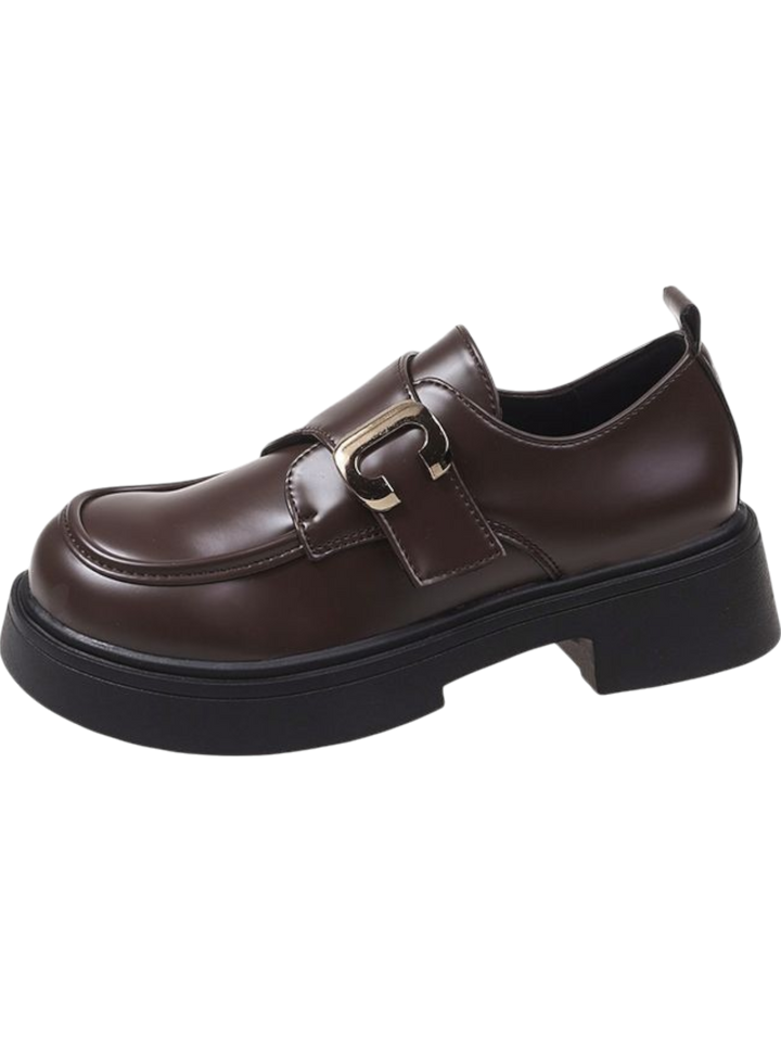 Evelyn | Chunky Buckle Loafers for Women