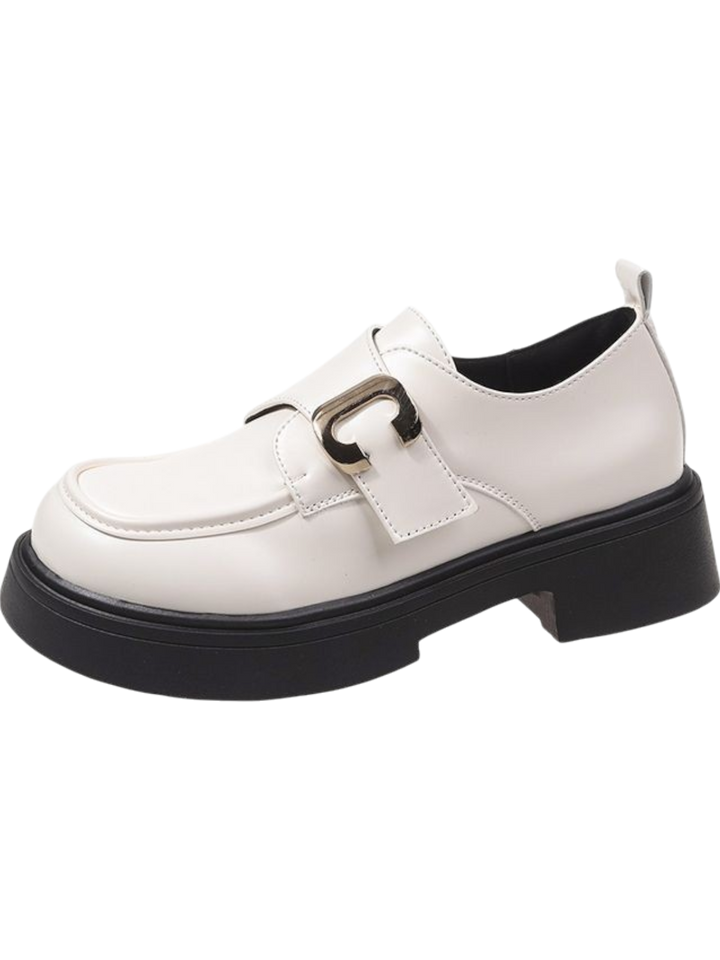 Evelyn | Chunky Buckle Loafers for Women