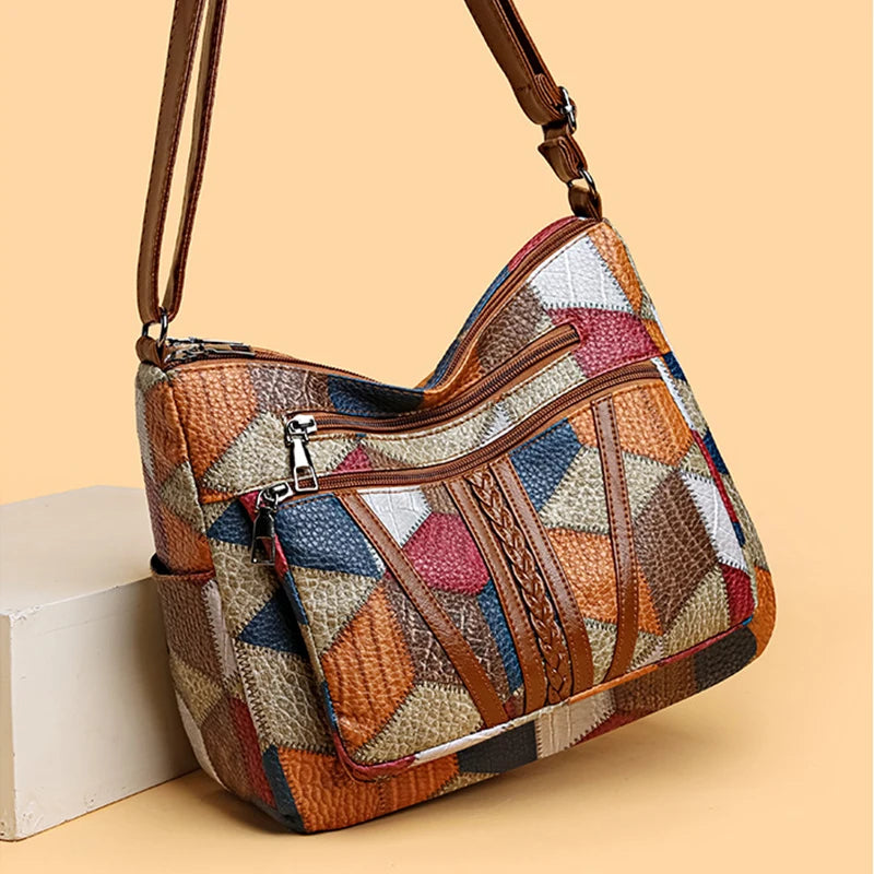 Marisol | Patchwork Crossbody Shoulder Bag