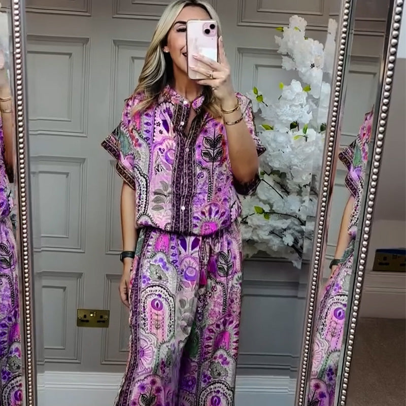 Selene | Women’s Boho Print Co-ord Set