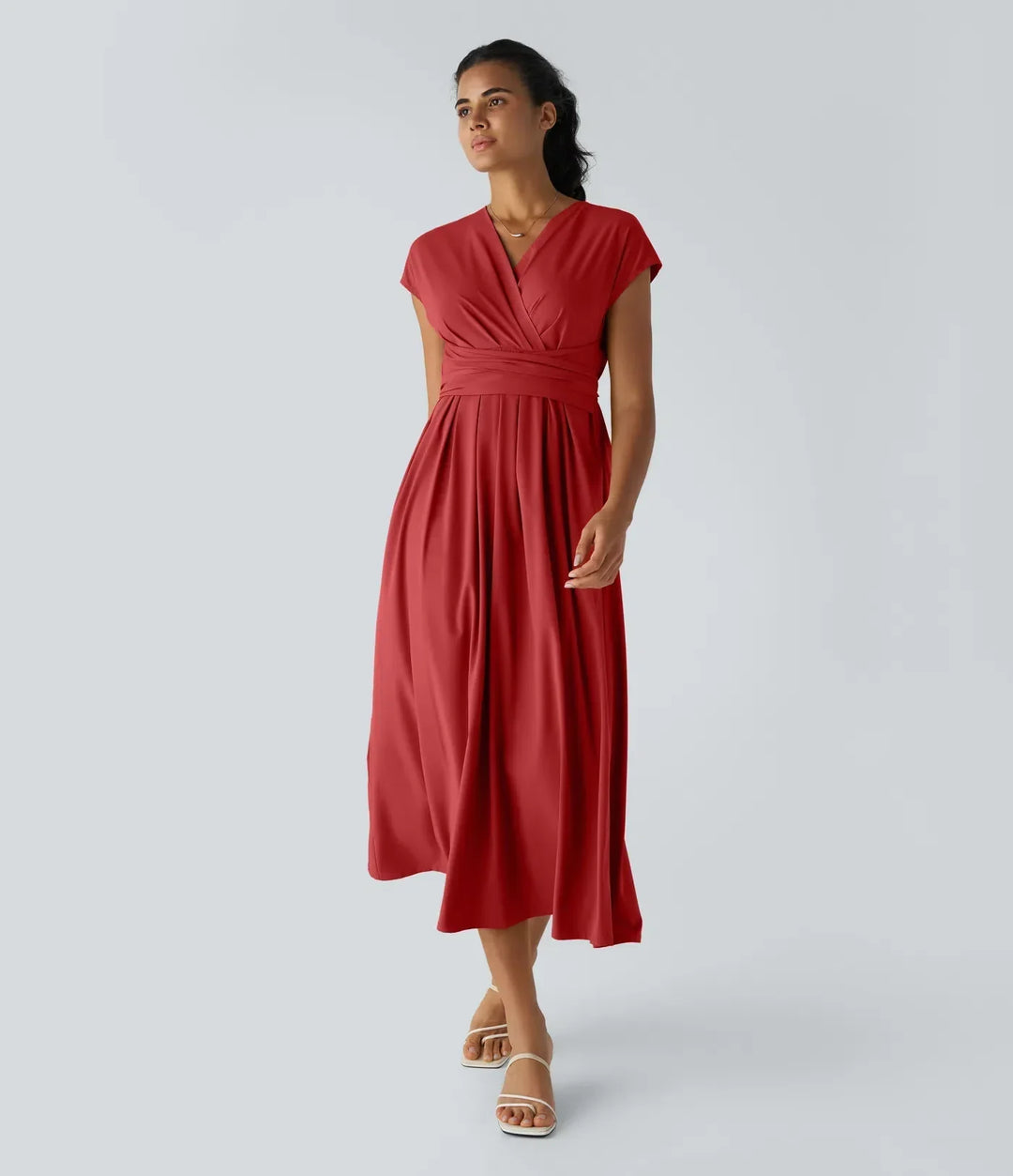 Amara | Elegant Wrap Midi Dress