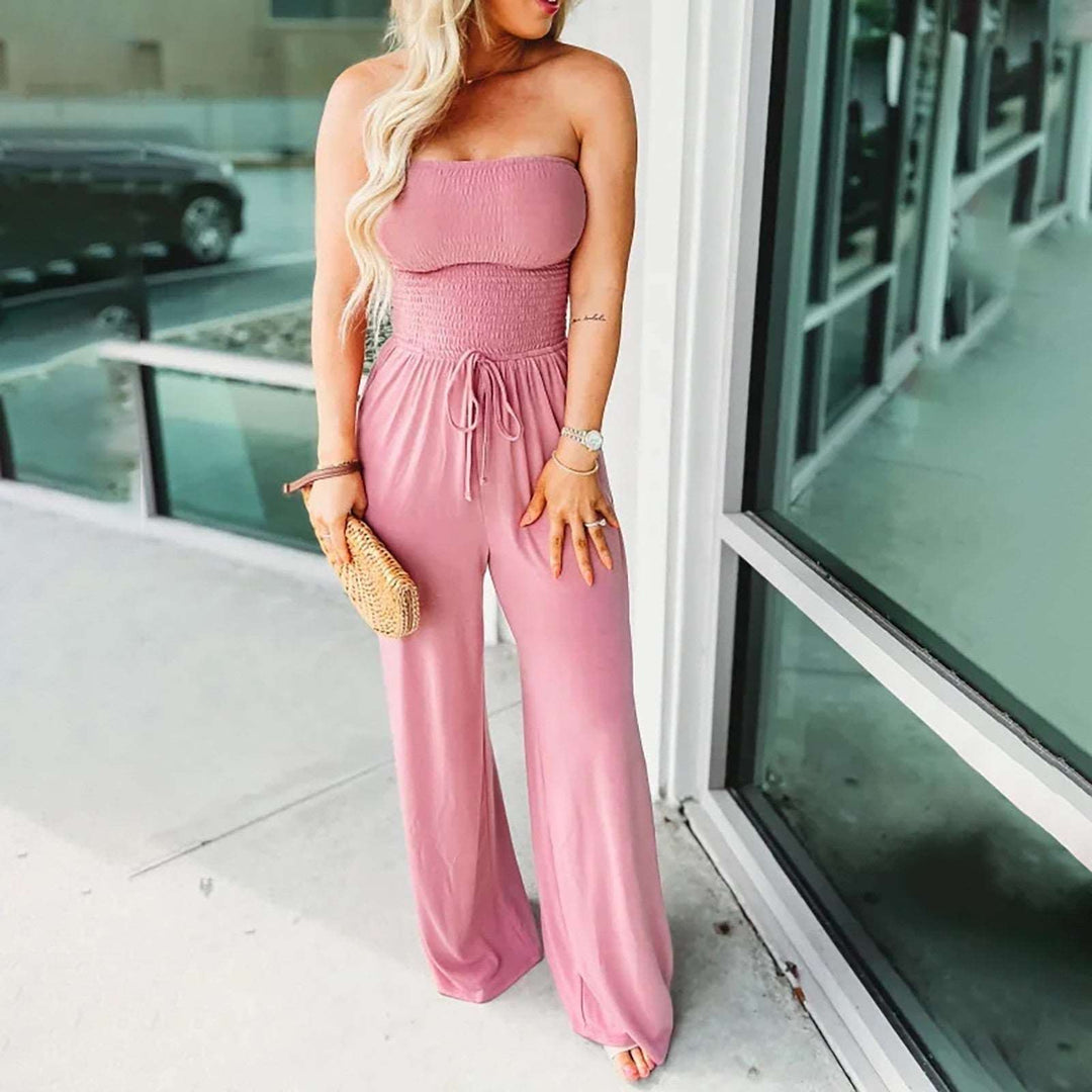 Mood strapless waist Jumpsuit