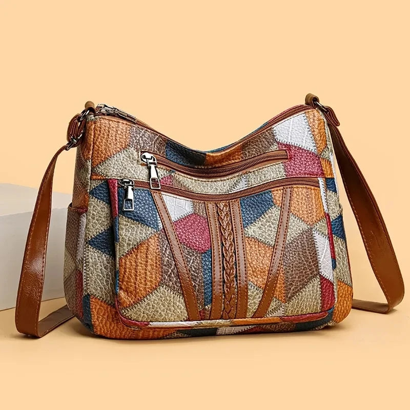 Marisol | Patchwork Crossbody Shoulder Bag