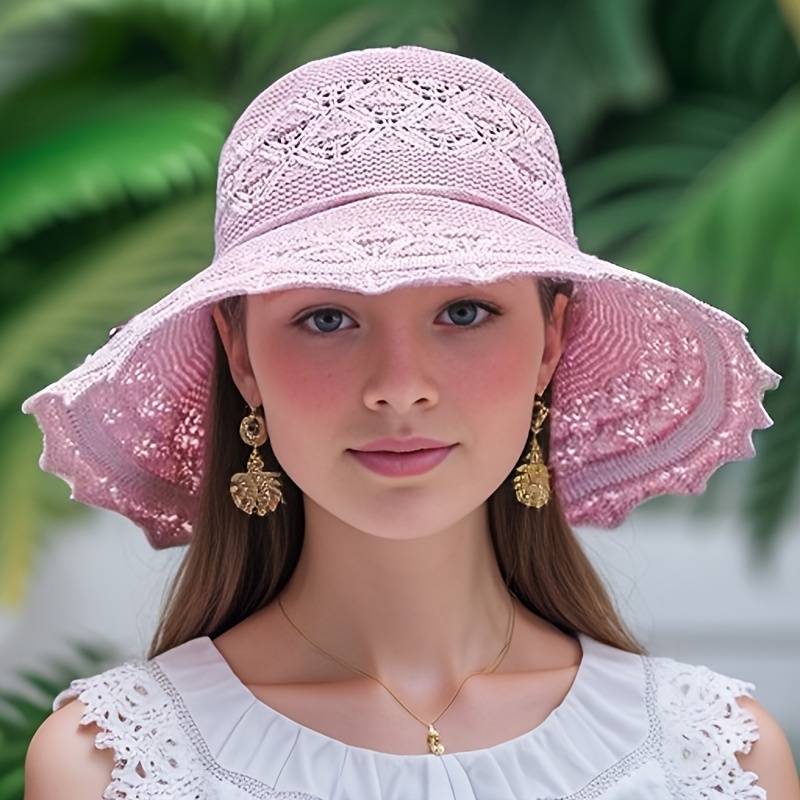 Mood Elegant wide-brimmed folding sun hat