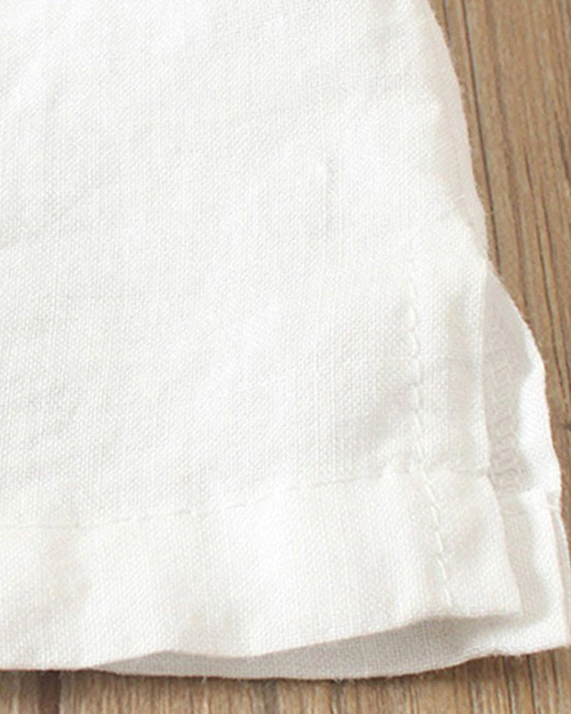 Alina | Casual Button Detail Short Sleeve Top