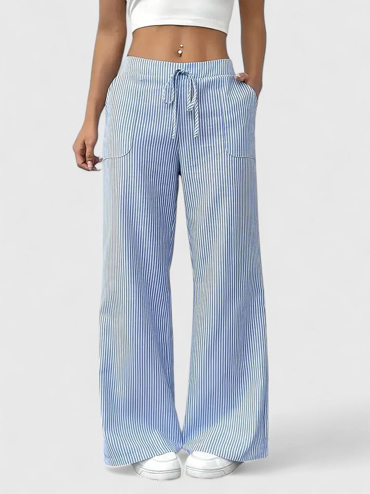 Isla | Striped Wide Leg Pants