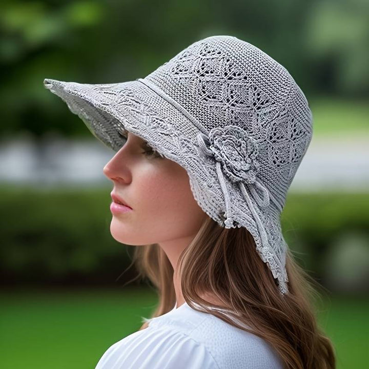 Mood Elegant wide-brimmed folding sun hat