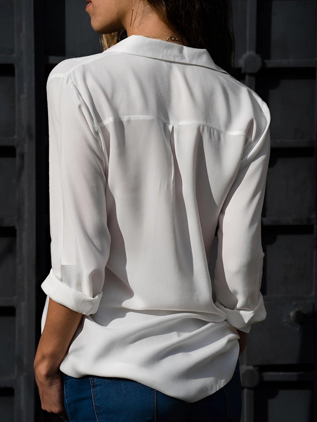 Avencia | Elegant Long Sleeve Button Blouse