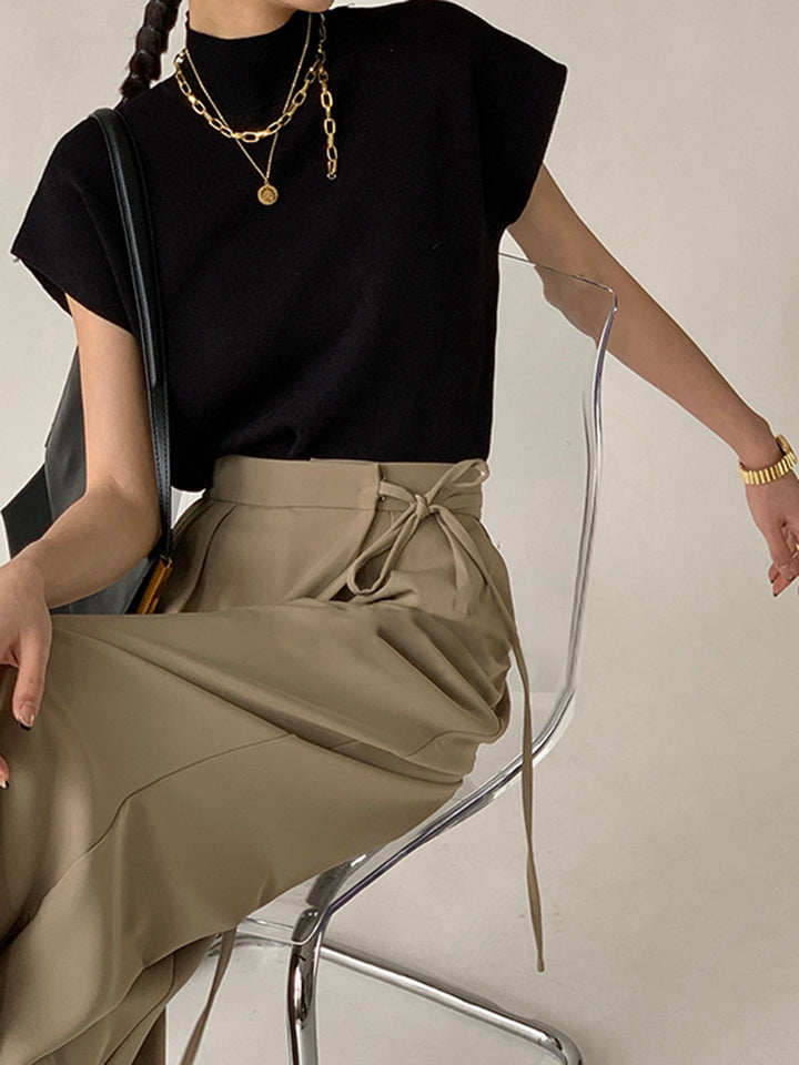 Noelle | Elegant Mock Neck Knit Top