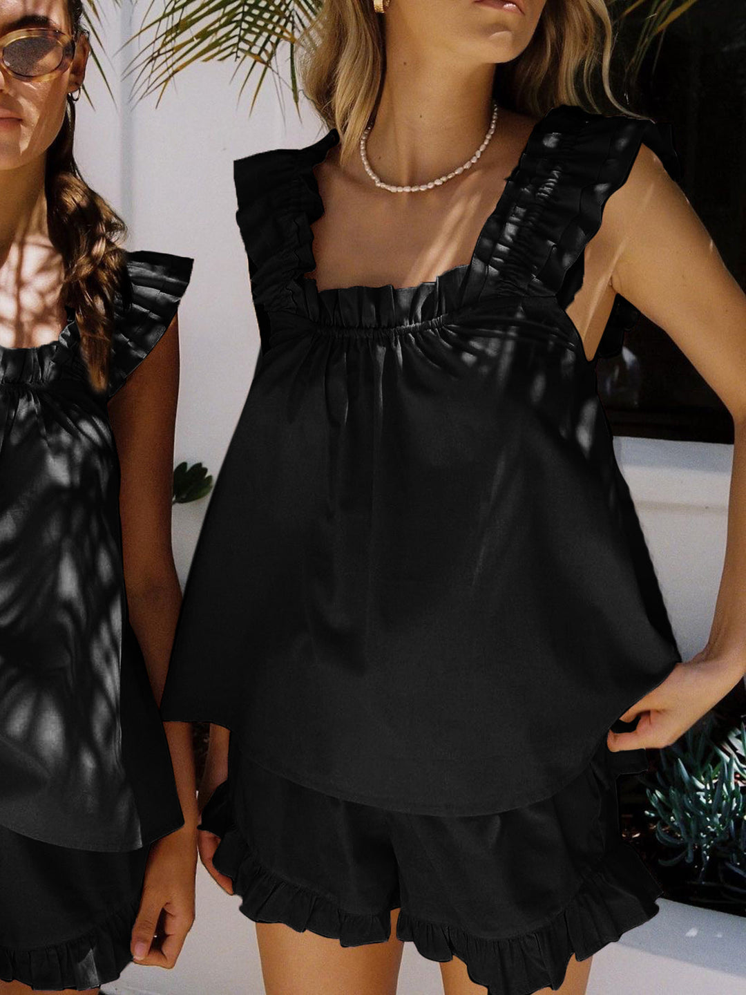 Amelira | Ruffled Two-Piece Set