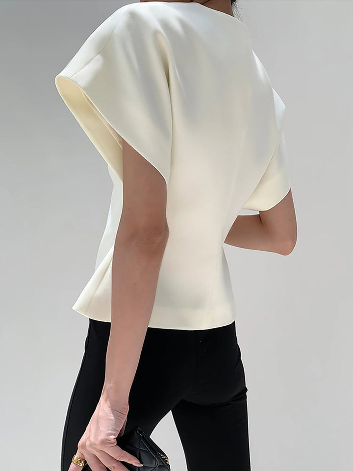 Elara | Modern Structured Sleeveless Blouse