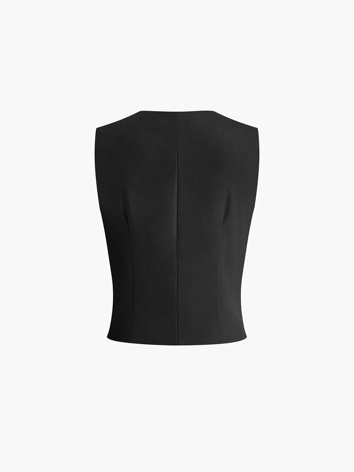 Aria | Chic Sleeveless Vest & Wide-Leg Set